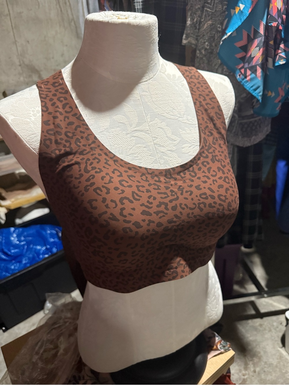 Leopard Print seamless posture support bra